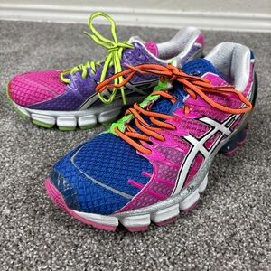 Asics Women's Gel Kinsei 4 8.5 US Mosaic Neon Multicolor Asics Style T189N